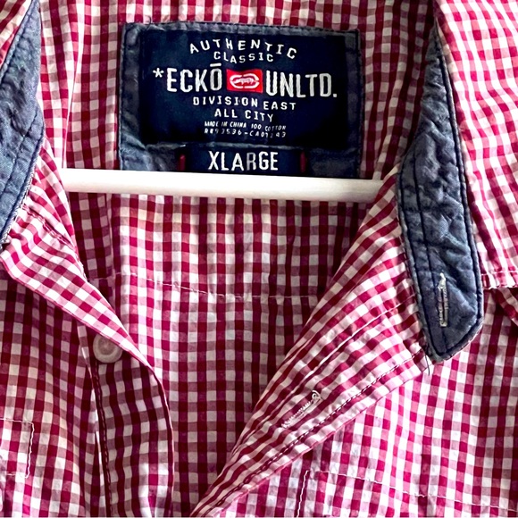 Ecko Unltd XL Long Sleeve Button Up Shirt Lightweight Western wear. Classic - Picture 2 of 10